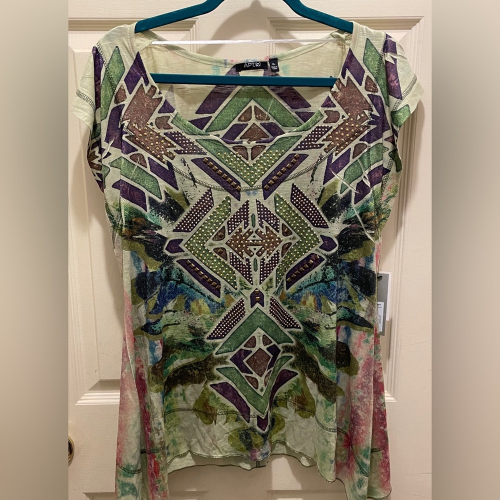 NWT Apt. 9 XL Multicolor Top